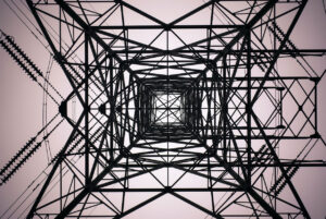 Black electrical tower